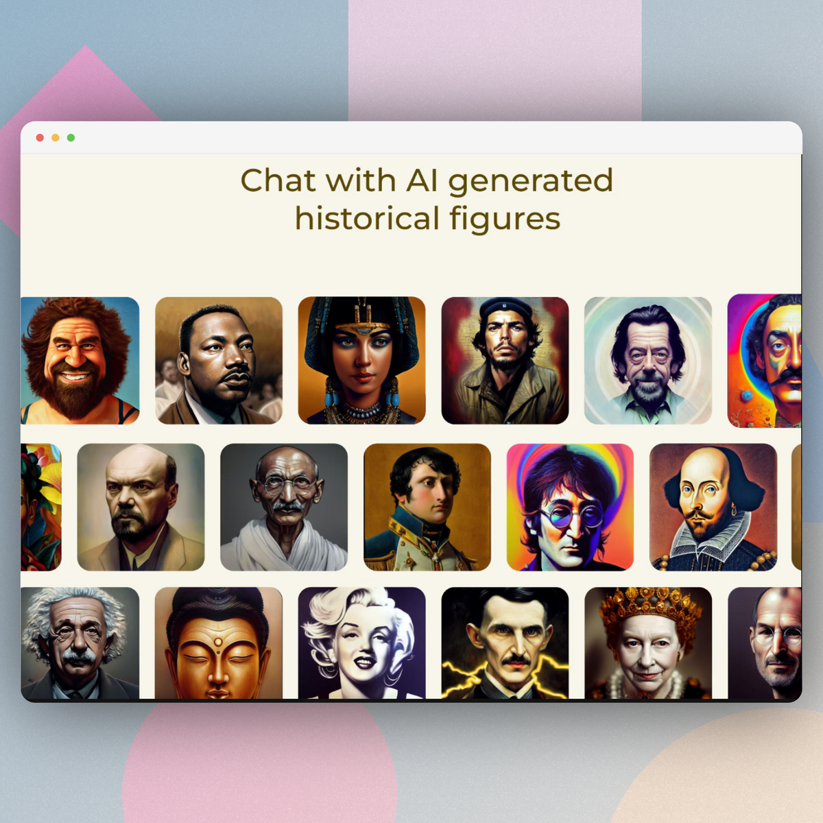 AI Chatbots of Historical Figures